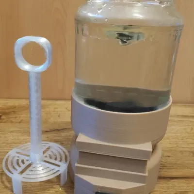 Trạm rửa cho lọ nhựa resin đường kính 94 mm