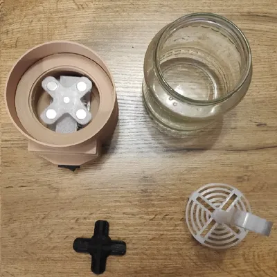 Trạm rửa cho lọ nhựa resin đường kính 94 mm