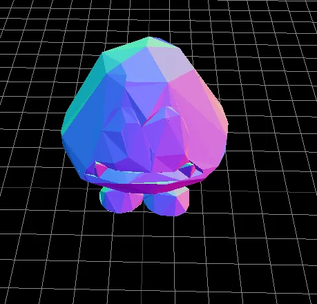 Nhân vật Goomba phong cách low poly - Image 1