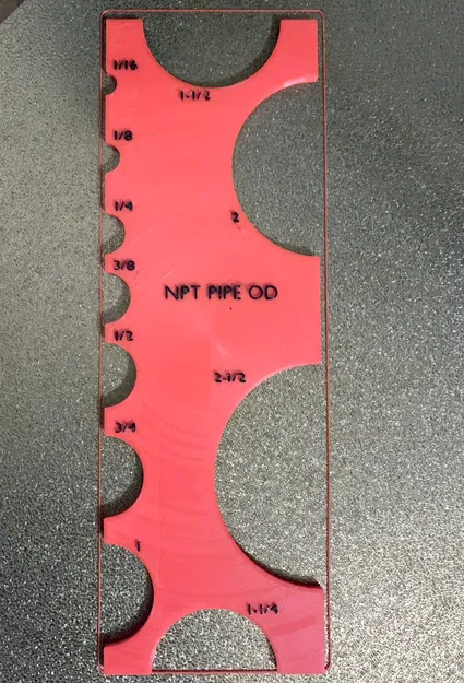 UFS-032 Thước Đo Đường Kính Ống Đen NPT, Đo Ngoài - Image 1