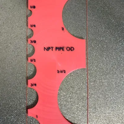 UFS-032 Thước Đo Đường Kính Ống Đen NPT, Đo Ngoài