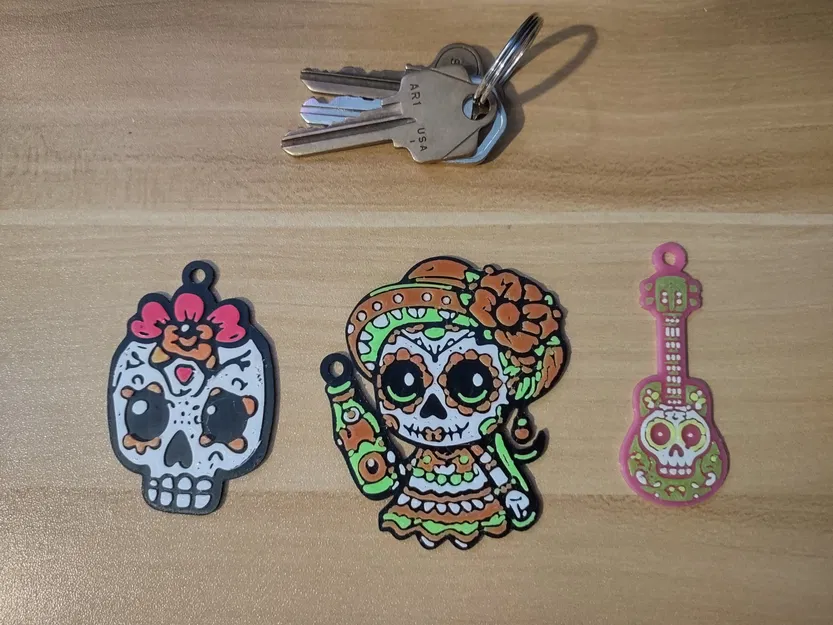 Móc khóa chủ đề Ngày của người chết (Día de Muertos) - Image 1