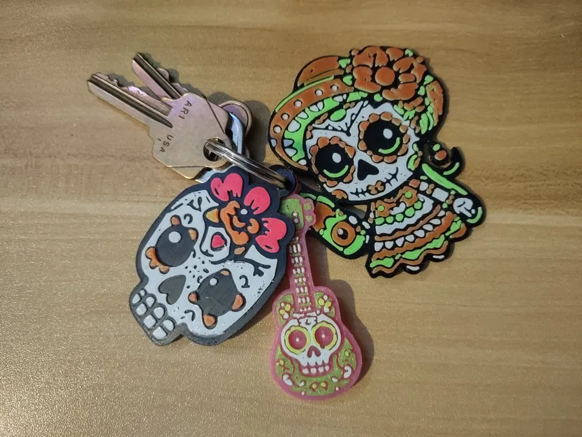 Móc khóa chủ đề Ngày của người chết (Día de Muertos) - Image 2