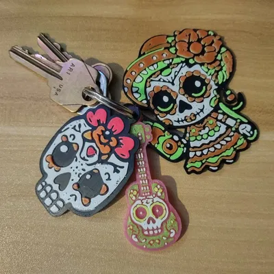 Móc khóa chủ đề Ngày của người chết (Día de Muertos)