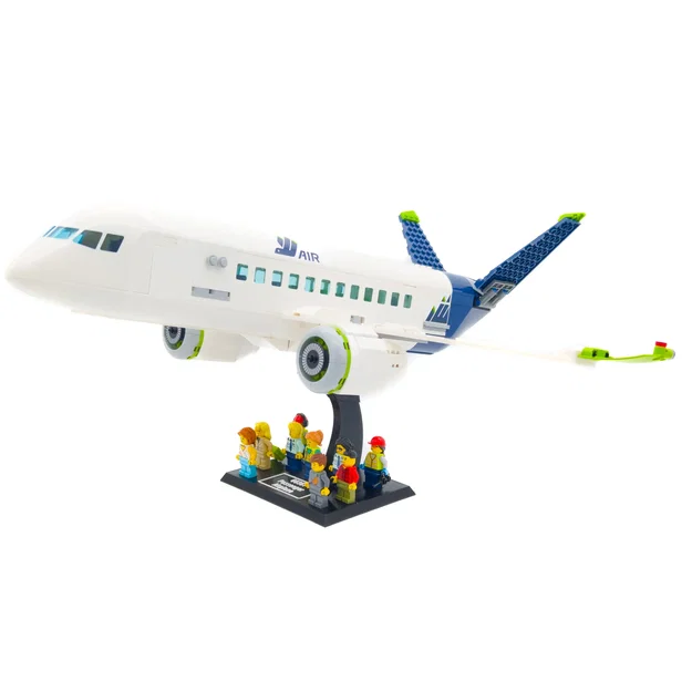 Giá đỡ trưng bày cho Máy bay Hành khách LEGO City 60367 / 60262 / 60104 / 60022 - Image 1
