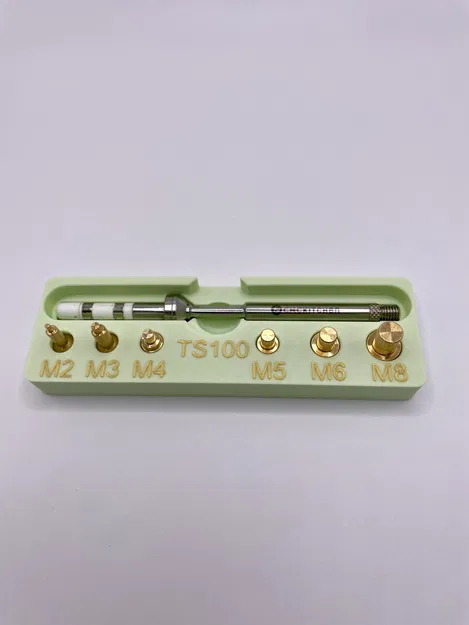 Giá đỡ lưu trữ đầu hàn và chèn ren TS100 - Image 1