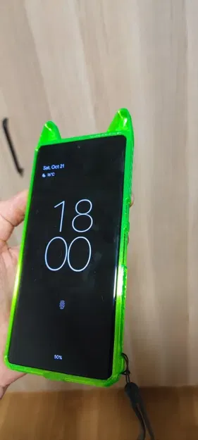 Bìa Pixel 7 Pro với tai mèo và bảo vệ bổ sung - Image 1