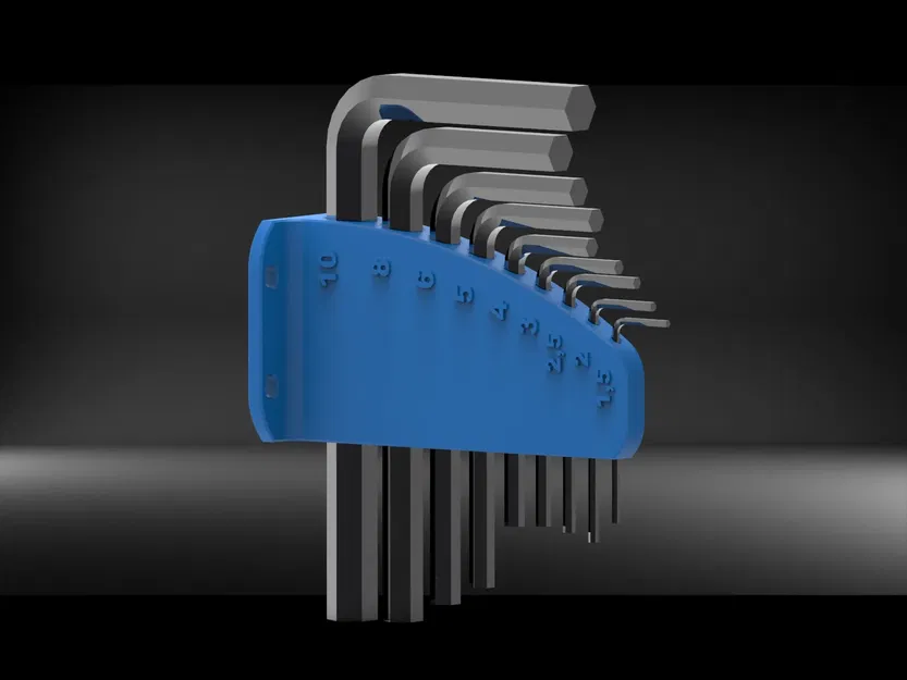 Giá đỡ chìa khóa Allen kích thước 1,5 - 10mm - Image 1