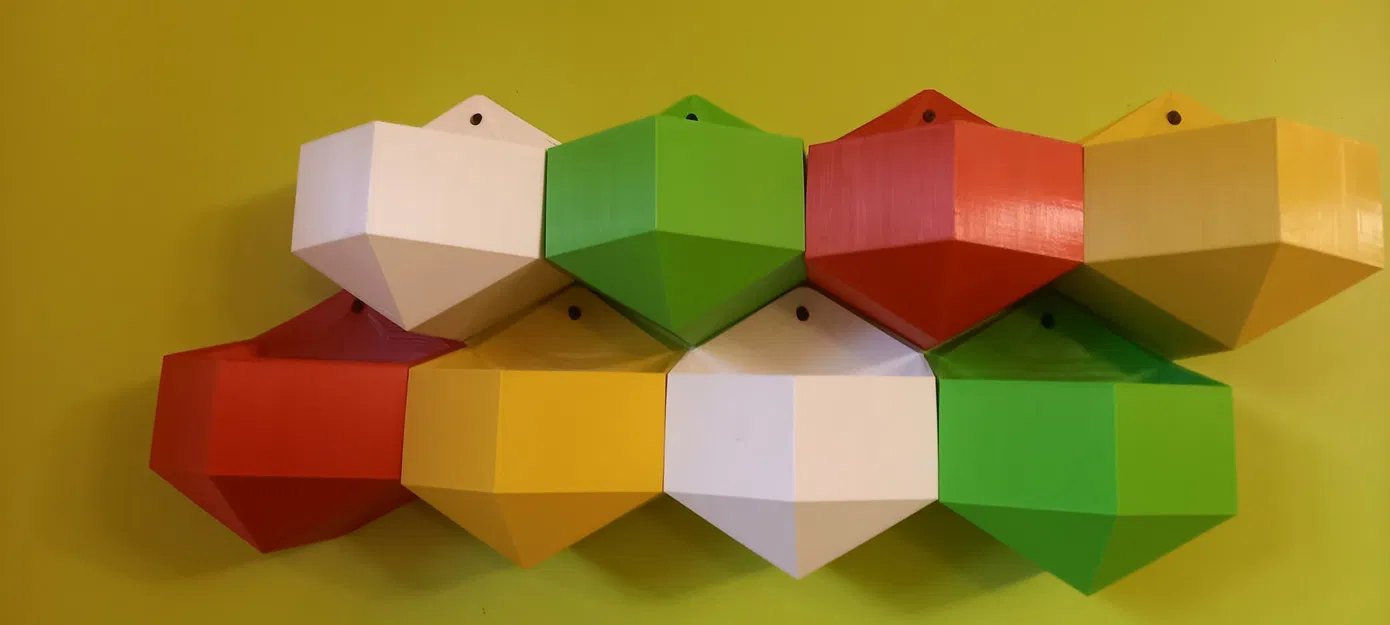 Chậu hoa treo hình lục giác chống nhỏ giọt cho cây trồng - Image 2