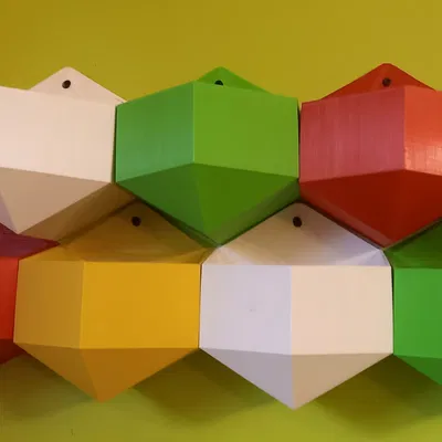 Chậu hoa treo hình lục giác chống nhỏ giọt cho cây trồng