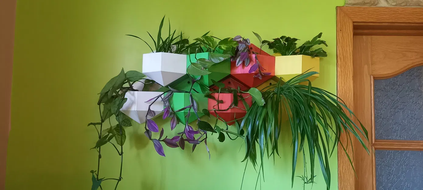 Chậu hoa treo hình lục giác chống nhỏ giọt cho cây trồng - Image 3