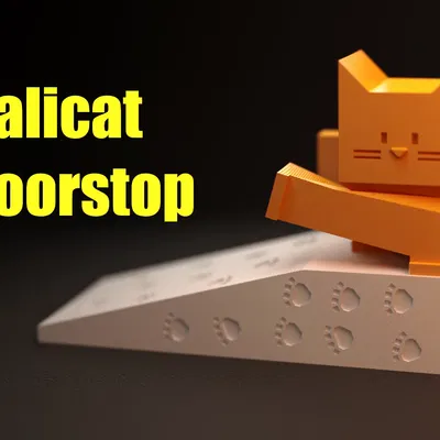 Giá đỡ cửa hình mèo Calicat đáng yêu