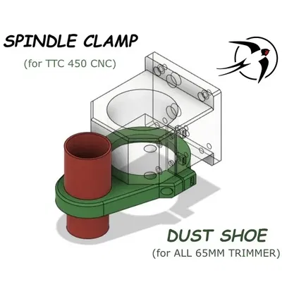 KẸP TRỤC CHÍNH + CHỤP HÚT BỤI TTC 450