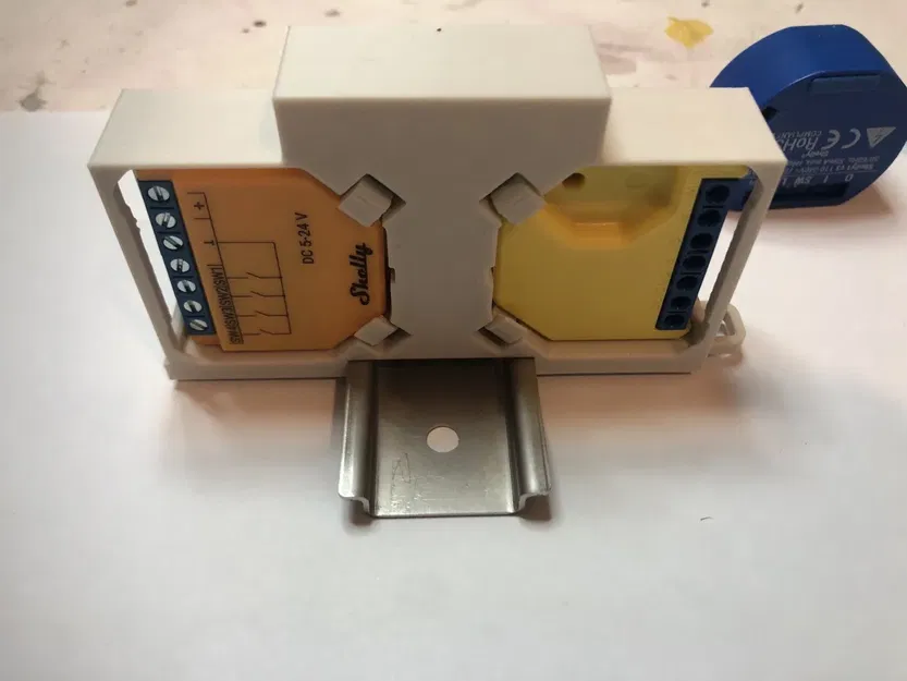 Giá đỡ shelly đôi cho mô-đun din đơn - Image 3