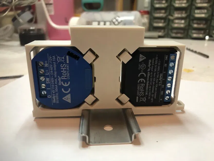 Giá đỡ shelly đôi cho mô-đun din đơn - Image 6