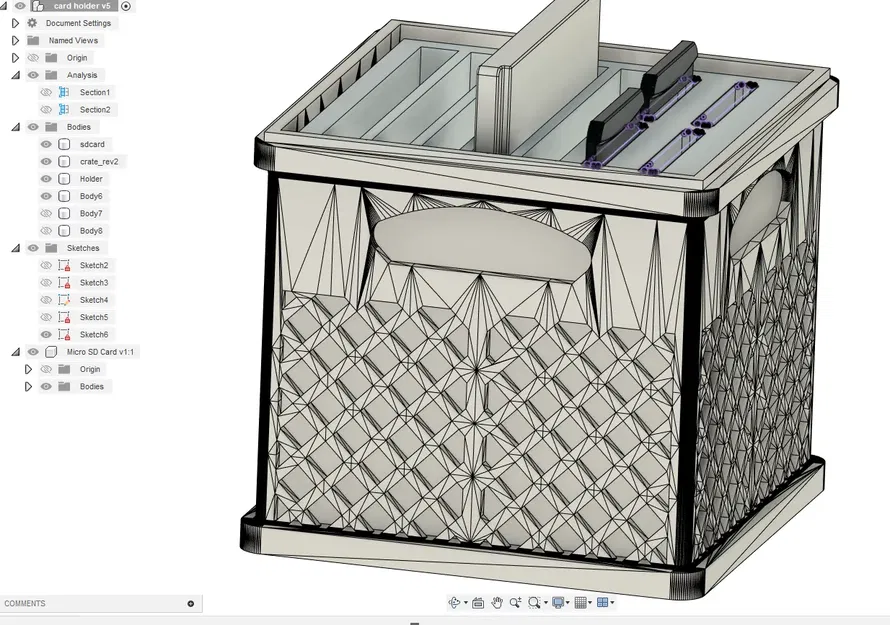 Giá đỡ thẻ nhớ SD/Micro SD hình thùng sữa - Image 1