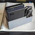 Khay đôi Gridfinity cho HDD USB có khay phụ cáp - Thumbnail 1