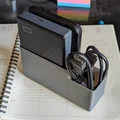 Khay đôi Gridfinity cho HDD USB có khay phụ cáp - Thumbnail 2