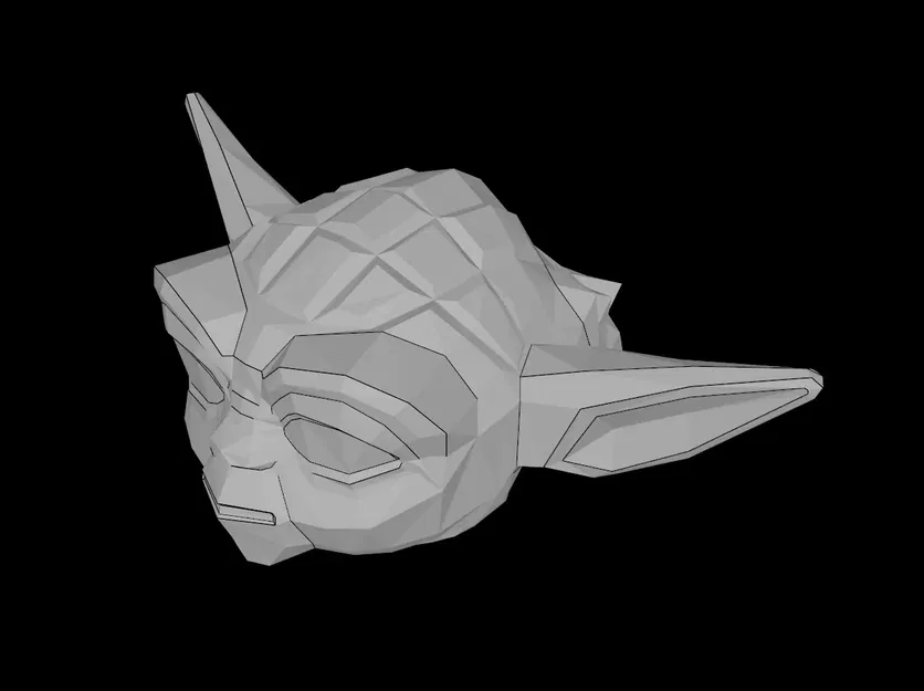 Đầu Minifig Lego Tương Thích (64804.dat) SW Yoda Tai Thẳng Mắt To Có Vân Tóc - Image 1