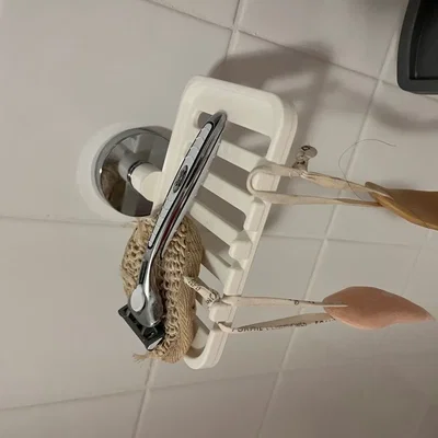 Đĩa xà phòng treo tường cho vòi sen với móc hút chân không