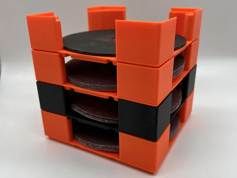 Giá đỡ đĩa nhám 125mm kiểu dáng tối giản Gridfinity - Image 1