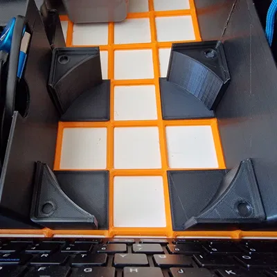 Góc kẹp cho vật tròn trong hệ thống Gridfinity