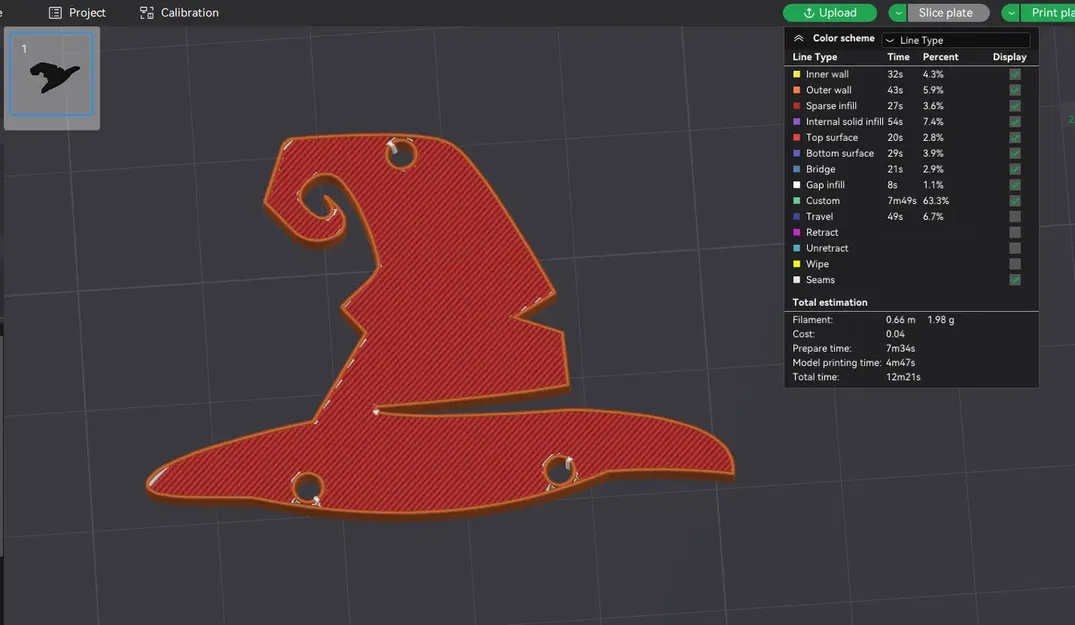 Mũ phù thủy bí ngô Halloween v3 - Image 2