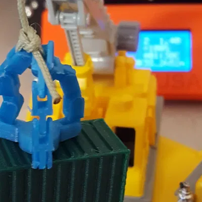 Cần cẩu từ tính với xích khớp nối linh hoạt