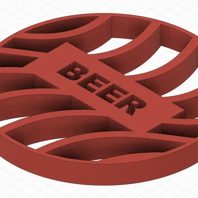 Đế lót ly bia thiết kế xoáy độc đáo