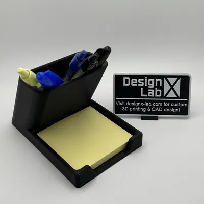 Chân Cắm Bút và Giấy Ghi Chú Nghiêng - designx-lab.com
