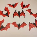 Bộ sưu tập dơi ma cà rồng hai lớp trang trí Halloween - Thumbnail 2