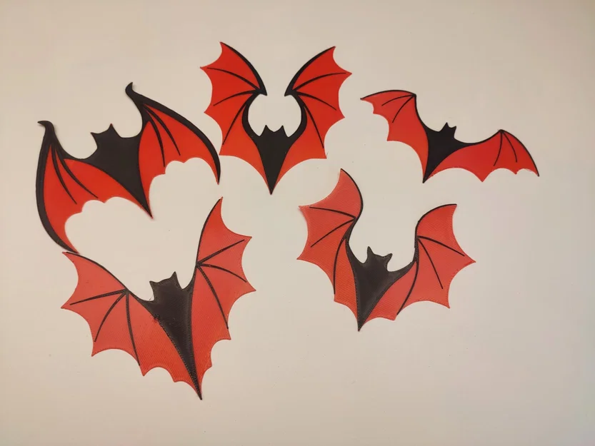 Bộ sưu tập dơi ma cà rồng hai lớp trang trí Halloween - Image 5