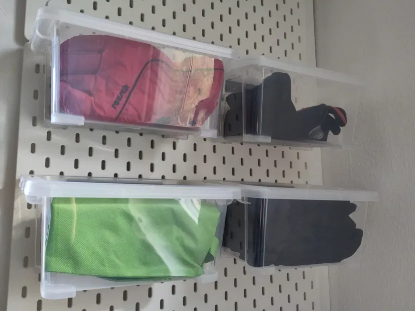 Giá đỡ hộp trong suốt Regalux 4L cho tường và bảng skadis - Image 2