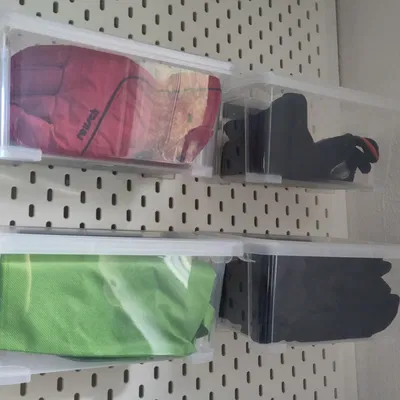 Giá đỡ hộp trong suốt Regalux 4L cho tường và bảng skadis