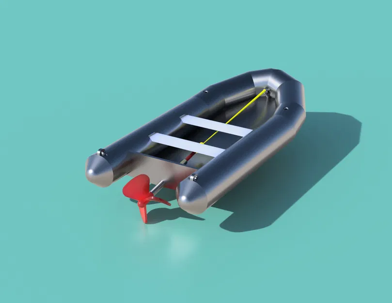 Thuyền bơm hơi có chân vịt - Image 1