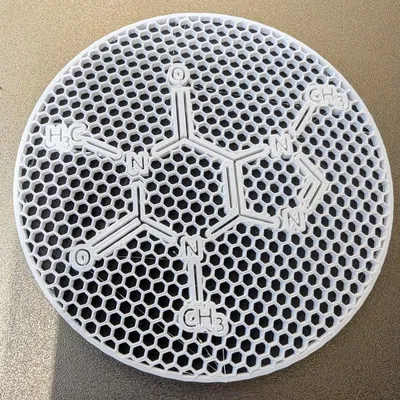 Đế Lót Ly Hình Phân Tử Caffein