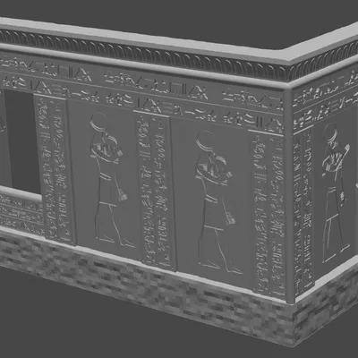 Tàn tích đền thờ Ai Cập cho địa hình Wargaming