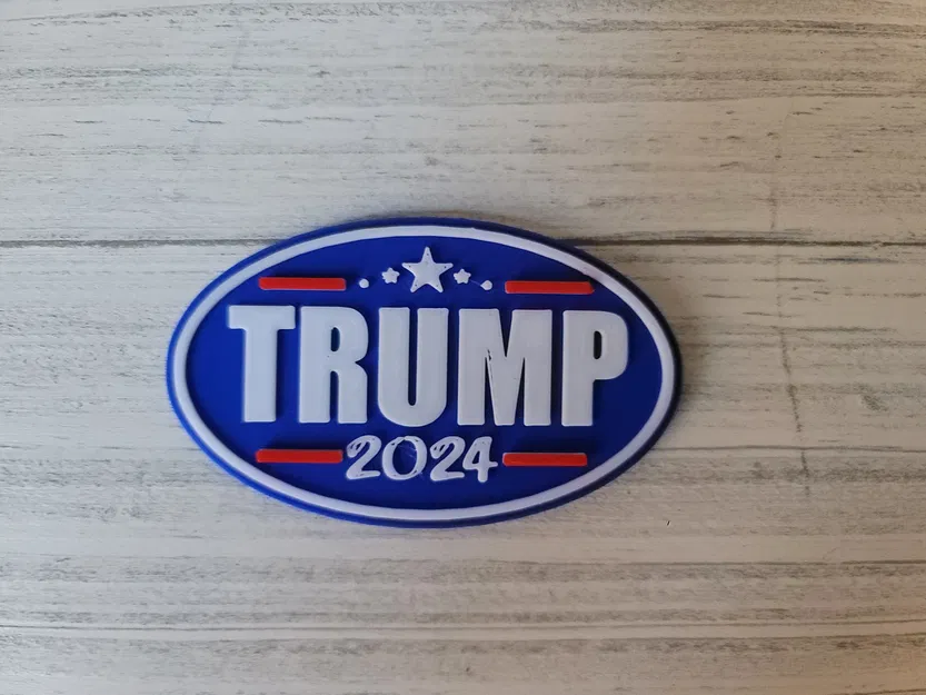 Nam Châm Oval "Trump THẮNG 2024" - Image 1
