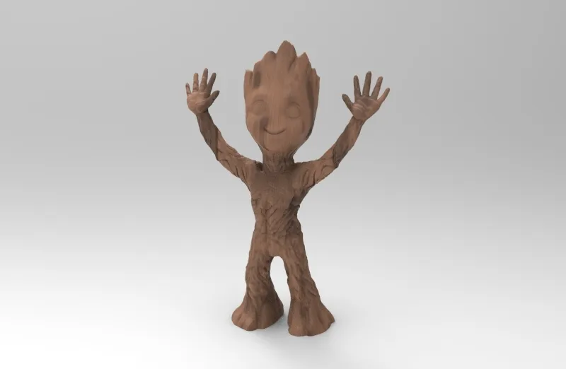 Nhân vật Baby Groot giơ tay lên trời - Image 1