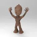 Nhân vật Baby Groot giơ tay lên trời - Thumbnail 1