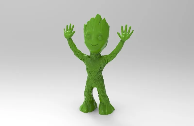 Nhân vật Baby Groot giơ tay lên trời - Image 4