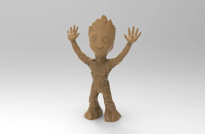 Nhân vật Baby Groot giơ tay lên trời - Image 5