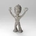 Nhân vật Baby Groot giơ tay lên trời - Thumbnail 6
