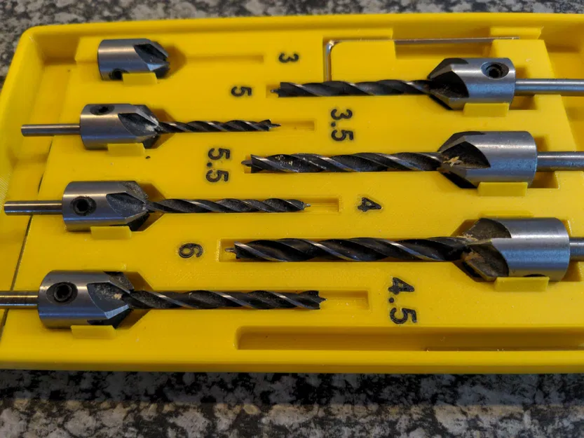 Khay đa vật liệu cho bộ mũi khoan gỗ - Image 2