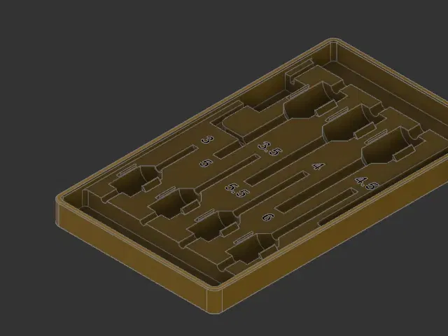 Khay đa vật liệu cho bộ mũi khoan gỗ - Image 3