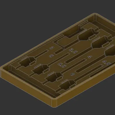 Khay đa vật liệu cho bộ mũi khoan gỗ