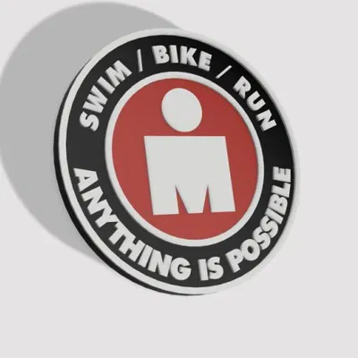 Giá đỡ ly nước chủ đề triathlon - ironman