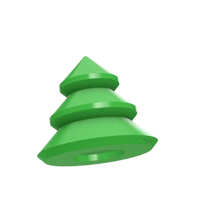 Vỏ đèn tealight hình cây thông Giáng Sinh chế độ bình hoa