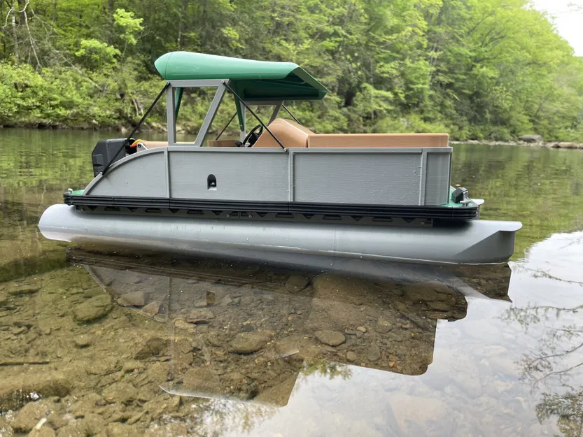 Thuyền RC Pontoon Big Chill Tỷ Lệ 1:8 của Black Crow - Image 7