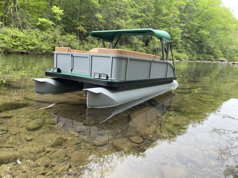 Thuyền RC Pontoon Big Chill Tỷ Lệ 1:8 của Black Crow - Image 12